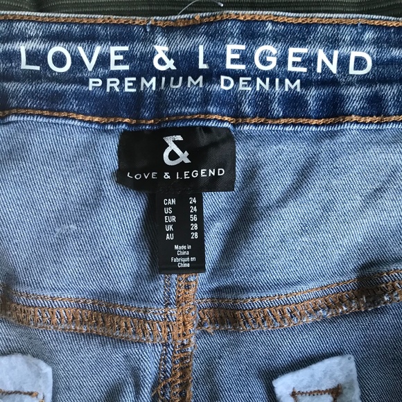 Love & Legend Stretch Denim Skirt  sz 24 - Picture 1 of 3